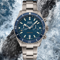 MIDO美度 官方授權 OCEAN STAR海洋之星 鈦金屬潛水計時腕錶 女神節 44mm/M0266274404100