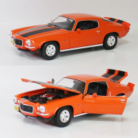 1:18 Alloy 1971 CHEVROLET CAMARO Classic Car ModelHigh-Simulation Collection Of Car Decorations4 Doo