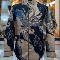 Kemeja batik pria doby premium