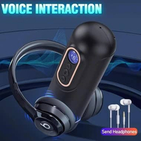 6in1 Terbaru Automatic Vacuum Hisap & Getar Smart Snailcup Massager Alat Bantu Pria Otomatis USB Rec