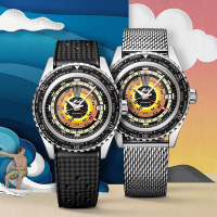MIDO 美度錶 官方授權 OCEAN STAR 復古雙時區潛水機械腕錶-M0268291705100