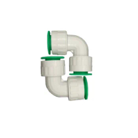 Garden Agriculture Irrigation House Decoration Water Pipe Fittings 16/20/25/32MM PE PVC PPR Pipe Type L Elbow Quick Connector