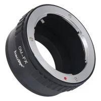 Haoge Manual Lens Mount Adapter for Olympus OM Lens to Fujifilm Fuji X FX mount Camera