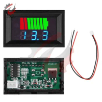 LED Digital Battery Level Indicator Lead Acid Lithium Battery Capacity Detector Meter Monitor DC 6V-72V Car Voltmeter Tester