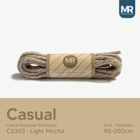 MR Shoelaces CS303 Moka Muda Casual Tali Sepatu Bulat 3mm Metal Aglet