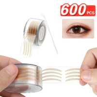 600pcs Invisible Eyelid Patch Eyelash Extention Double Eyelid Patch Bud Silk Mesh Eye Big Eye Makeup Tools Lifting Strips