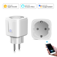 Smart Homekit WIFI Plug Adapter 15A Siri Voice Control Wireless Socket Outlet Work With Apple IOS Homekit APP Smart Home House