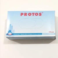 Sarung Tangan Latex Lightly Powdered PROTOS / Latex Gloves Powdered