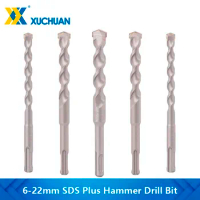 150mm SDS Plus Hammer Drill Bit Chrome Steel Impact Drill Bit for Cement Wall Masonry Hole Saw Cutter Hole Drilling Tool