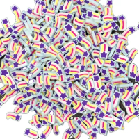 Polymer Shooting Star Slices Slime Kit Additives Hot Pottery Charms For Slime Supplies Filler Nail Art Phone Case Decoration