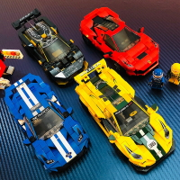 中國積木拼裝模型汽車藍寶堅尼跑車賽車拼圖益智兒童男孩玩具禮物-朵朵雜貨店