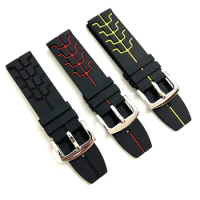 24mm For Tag Heuer F1 Citizen Diving strap Sports Canvas Fabric watchband men watch Blue orange wristband