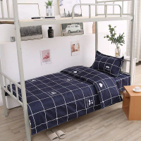 Bộ ga giường nệm Kí Túc Xá 80x190cm, Drap ga gối trải giường đơn ktx, dùng Bốn Mùa (Miễn Phí Bo Chun