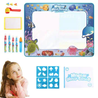 Water Doodle Mat Paint Boards For Painting Preschool Art Toys Doodle Mat For Boys Girls Kids Toddler For Home Outdoor