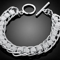 H059 Jewelry Silver color color Bracelet, Jewelry Jewelry Centipede Bracelet H059