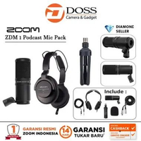 Zoom ZDM 1 Podcast Mic Pack+Headphones+Table Tripod Zoom ZDM1