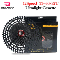 Bolany 12 Speed Ultralight Cassette 11-50T 11-52T Mountain Bike Cassette Sprocket for Shaimano HG Bicycle Freewheel Mtb Part