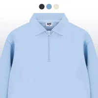 M231 Halfzip Sweater Logo 1204 Dewasa-XXL Biru