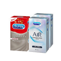【Durex杜蕾斯】AIR輕薄幻隱裝衛生套8入*2盒+超薄裝更薄型10入