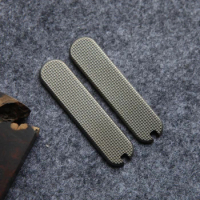 Custom Made Brass Scales with Tweezers and Toothpick Cut-Out for 58mm Swiss Army Knife Mod