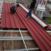 atap spandek pasir baja ringan Aluminium Putih
