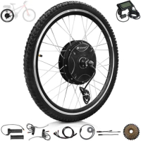 Voilamart 1500W 26" Electric Bicycle Motor Conversion Kit Rear Wheel EBike Cycling Hub 48V