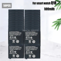50pcs Long Lasting 3.7V 500mAh Rechargeable Lithium Battery Li-ion Polymer For Q18 Smart Watch Li-po Battery High Quality