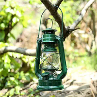 19cm Portable Handheld Oil Lamp Retro Vintage Kerosene Lamp Outdoor Camping Lamp High Quality Iron Antique Bronze Oil lanterns