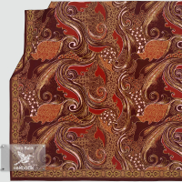 kain batik - Motif Batik Modern Gradasi V3 (Merah)