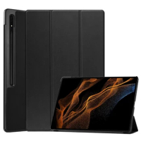 Tablet Cases For Samsung Galaxy Tab S8 Ultra Case 5G X900 X906 14.6 Cover Shockproof Hard PC PU Leather Auto Sleep Stand Fundas