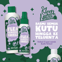 FLEA REMOVER KUCING KLEENNATSU GRATIS 250ML Obat Pembasmi Kutu Kucing Spray 100ML Semprotan AMPUH An