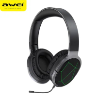 AWEI A799BL Wireless Bluetooth Headphones HIFI Stereo Music ESports Gaming Headset with Microphone Retractable Earphone