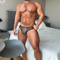 ADANNU T-string seksi low-rise bulge pouch mesh bernafas selesa bikini AD789