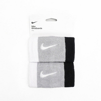 Nike Swoosh [N0001586016OS] 加長腕帶 2入 運動 打球 健身 吸濕 排汗 黑灰