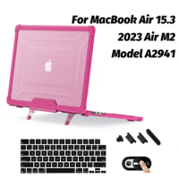 Conjoined Body Shell Laptop Case For Apple MacBook Air 15 Case 2023 New Mac Book M2 Chip Air 15.3 Model A2941 Protective Cover