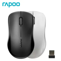 Rapoo 1680 Wireless Mouse 2.4G Portable Ergonomic Mouse 3 Buttons Silent Mouse Mice for Laptop Computer PC Windows Mac Office