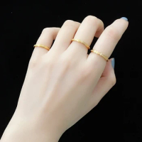 316L Stainless Steel women Ring Promise for Couples Jewellery for Women Engagement Ring Mood Ring Gold Color Rings Women jewelry