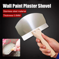 Stainless Steel Wall Paint Plaster Shovel Putty Knife Scraper Paint Feeder Filler Shovel Construction Tools Filling Spatula