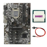B250 BTC Mining Motherboard with G4400T CPU+Switch Cable 12XGraphics Card Slot LGA 1151 Support DDR4 RAM for BTC Miner
