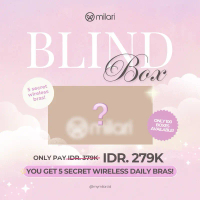New Milari Blind Box Daily Bra Tanpa Kawat, Warna Random isi 5pcs/box, Kualitas Export Korea