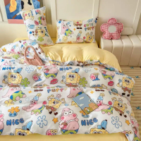 Syou Cadar High Quality 2100TC HQ Cotton 7In1 Comforter Set Getah KeLiling Bedsheet Tinggi 16Inci