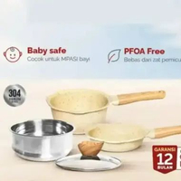 SKY - CYPRUZ PI-0975 Baby Set Cookware Granite Diecast Series | Paket Wajan Cookware Set MPASI