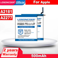 LOSONCOER Top Brand 100% New 500mAh Watch Battery For Apple Watch Series 5 / SE 40mm 44mm A2277 A2181 Battery