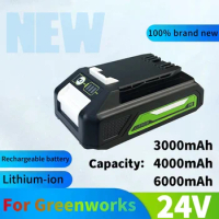 24V 3.0/4.0/6.0Ah lithium-ion rechargeable battery suitable for Greenworks electric tool screwdriver lawn mower lithium battery