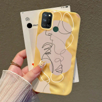 Casing Hp Untuk Realme 7I C17 Case Casing Gambar patung Pola Bentuk Meteorit Ponsel HP Kasing Siliko