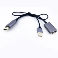 HDMI-compatible to DP Conversion Cable 4K60Hz HD Display 144Hz USB HDMI Male Revolution To DisplayPort Female Adapter