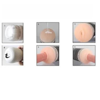 Vagina Silikon Alat Bantu Pria Realistis Snail Cup