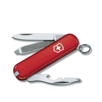 【VICTORINOX 瑞士維氏】瑞士刀 58mm 9用 紅(0.6163)