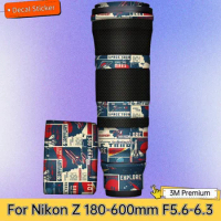 For NIKON Z 180-600mm F5.6-6.3 Lens Sticker Protective Skin Decal Vinyl Wrap Film Anti-Scratch Protector Coat Z180-600