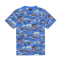 RALPH LAUREN RL POLO 經典刺繡滿版熊圖案短袖T恤-青年款-藍色 上衣(平輸品/短T)